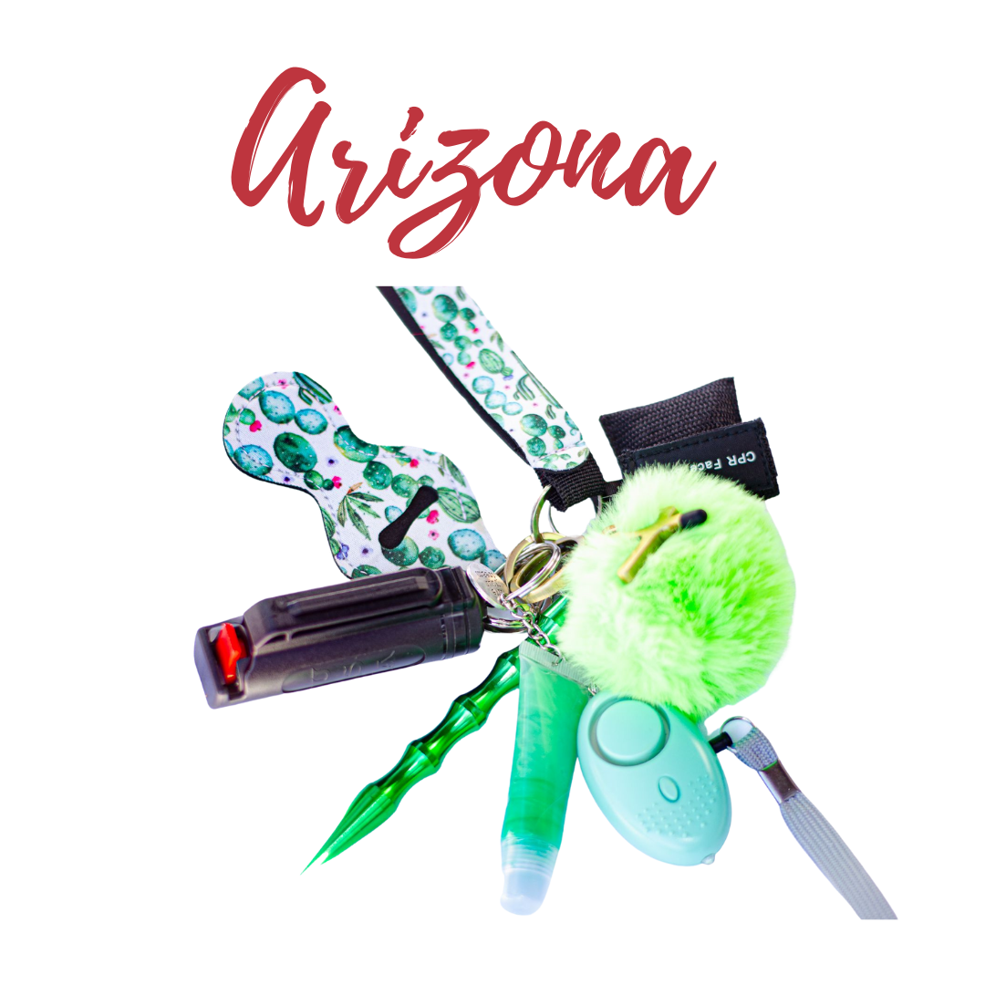 "Arizona" Safety Keychain