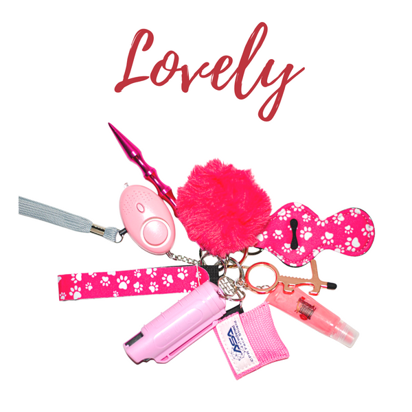 "Lovely" Safety Keychain