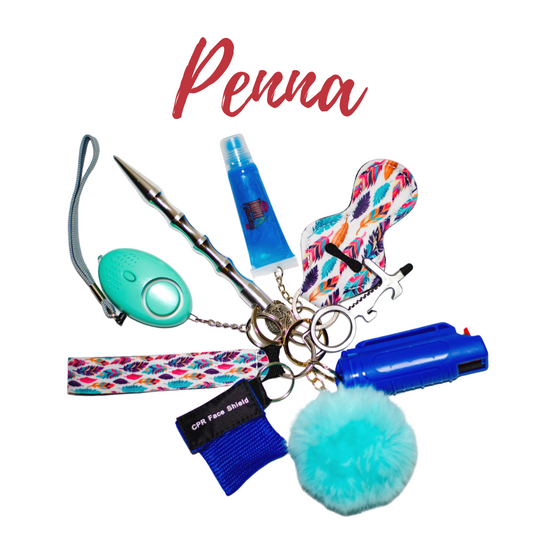 "Penna" Feathers Safety Keychain
