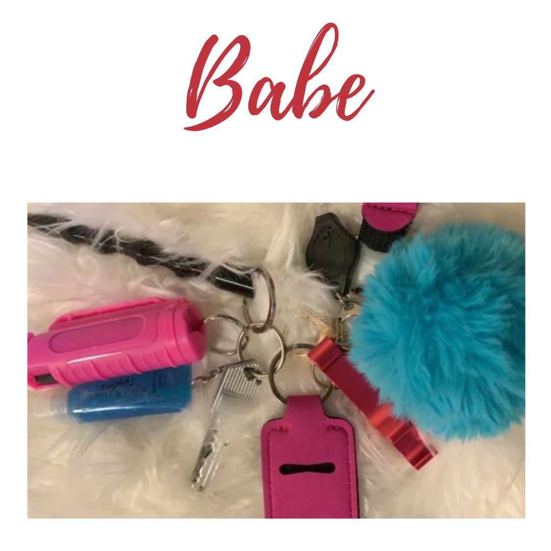 "Babe" Safety Keychain