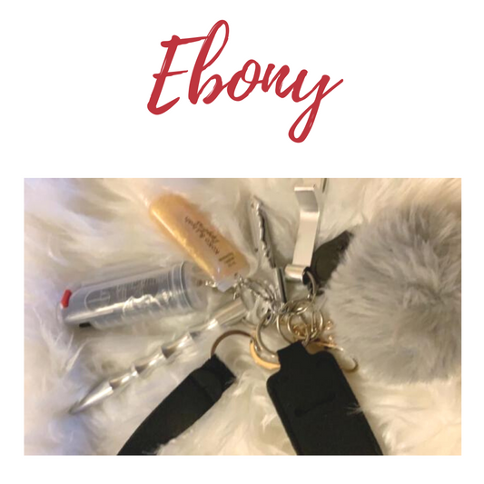 "Ebony" Safety Keychain