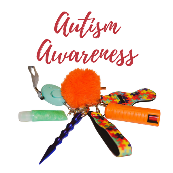 Autism Awareness Safety Keychain