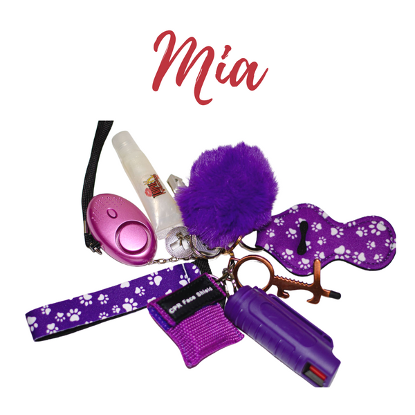 "Mia" Safety Keychain