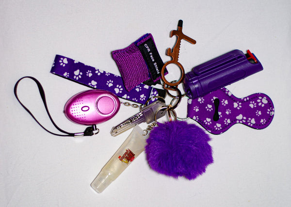 10 PCS. Assorted Safety Keychains