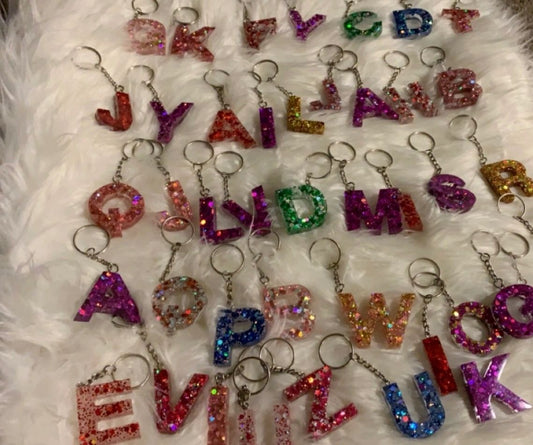 Glitter Resin Keychains